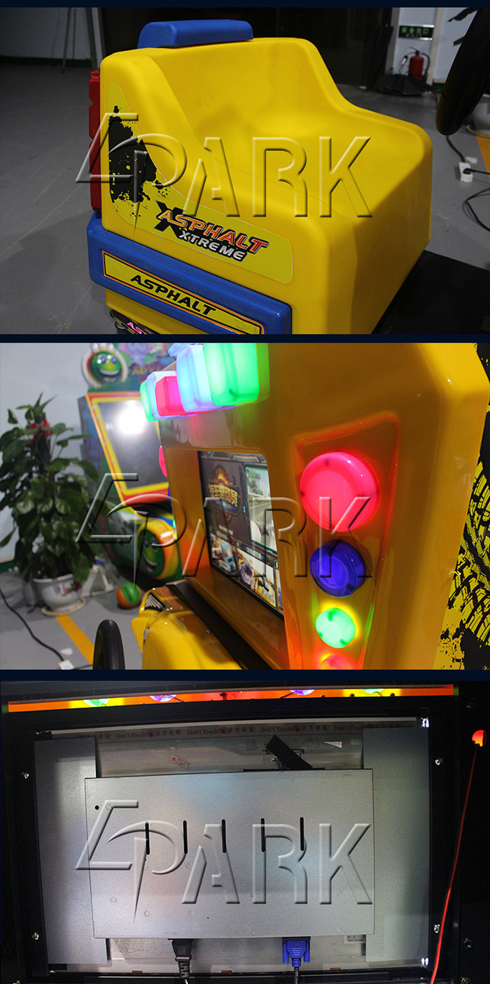 Child Racing Arcade Video Machine For Entertainment Exquisite Design
