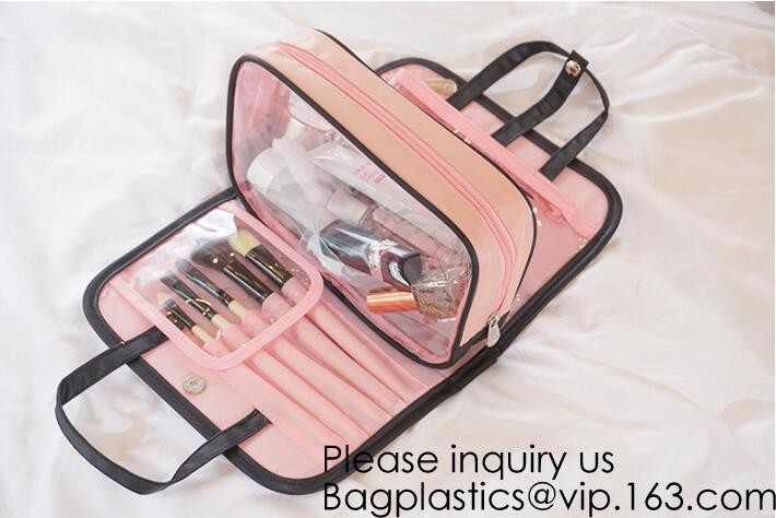 Trend Design Velvet Quilted Cosmetic Bag,Customized 2pcs Set Makeup Bag, Wholesale Travel Mens Toiletry Bags