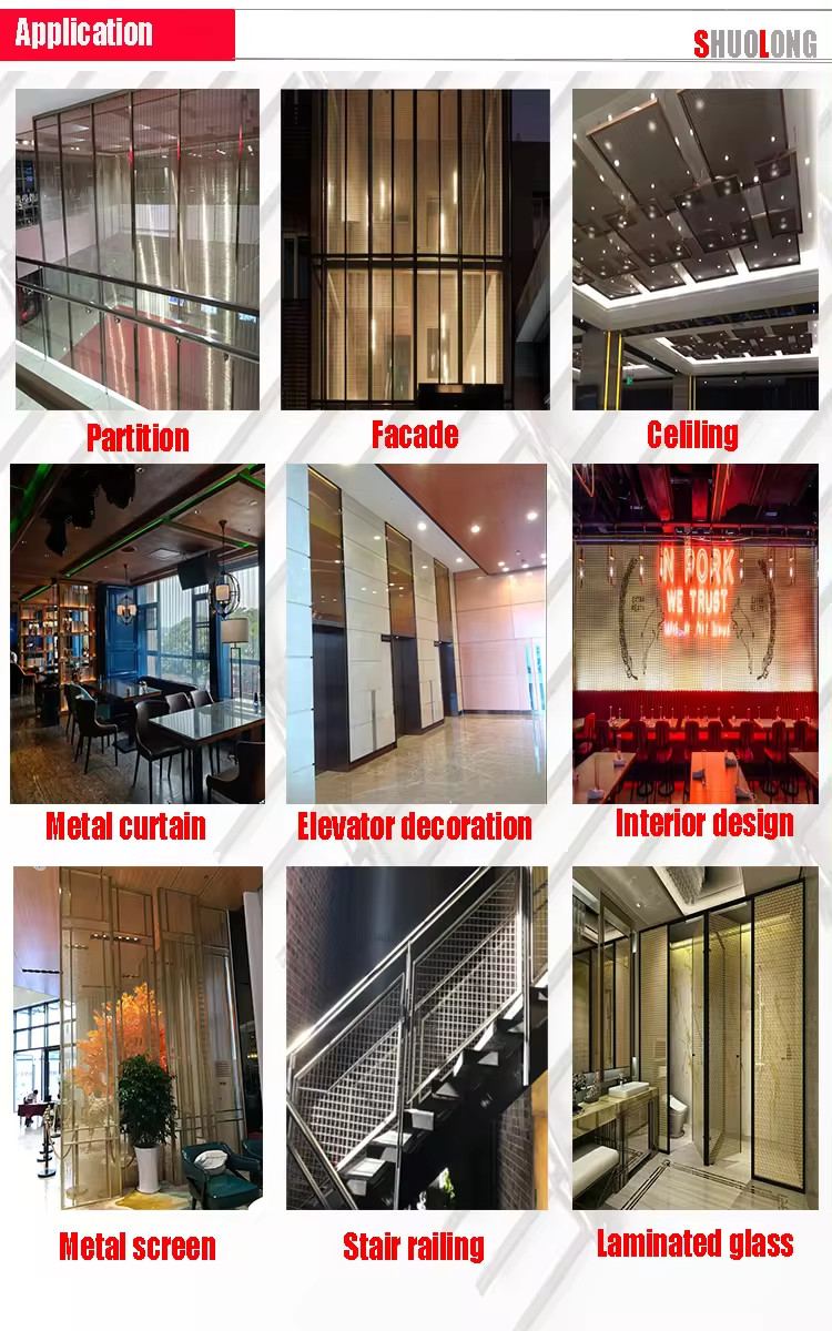 Silver Stainless Steel Architectural Mesh For Customized Building Facade