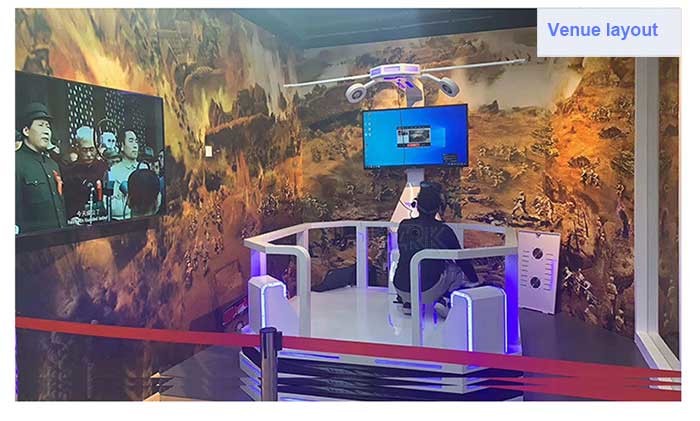 Metal 42 Inch 9D Virtual Reality Simulator Game Machine VR Walking Space Platform