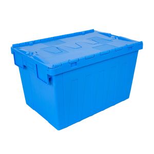 Space-Saving Stackable Collapsible Plastic Container for Versatile Storage