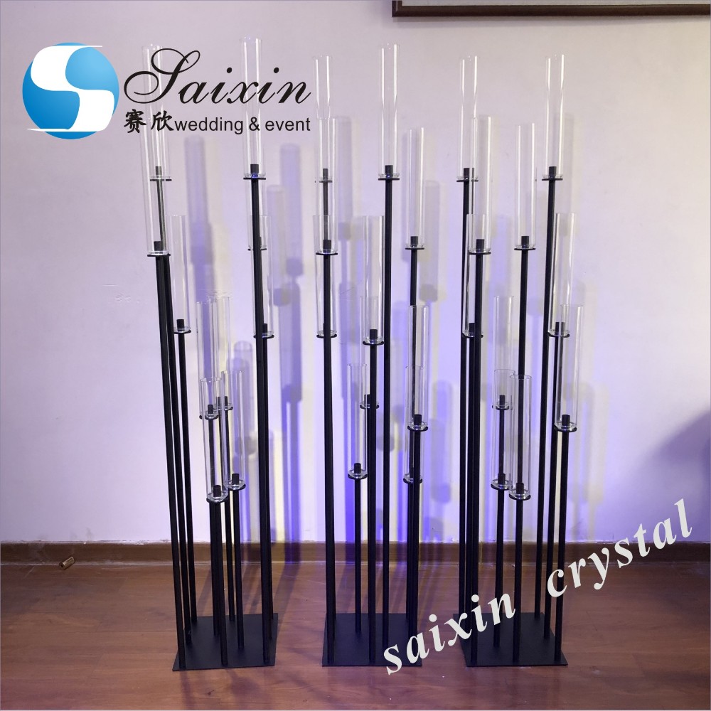 1.8m large shiny gold metal flower stand with battery working crystal chandeliers for wedding table decoration