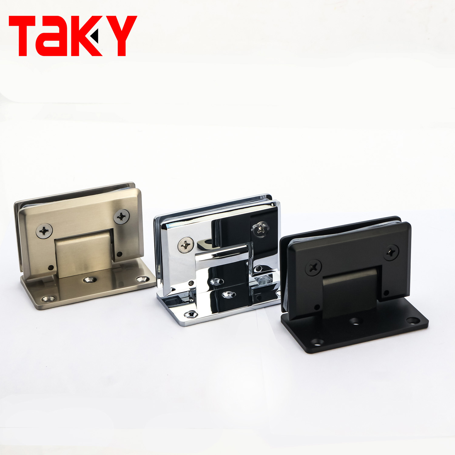 8-12 mm Toughened Glass Shower Door Hinge in Solid Brass Material for Hotel Bathroom