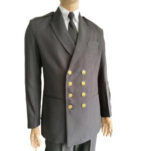 Classic Black Ceremonial Uniform 40 Polyester 60 Cotton Formal Military Uniform