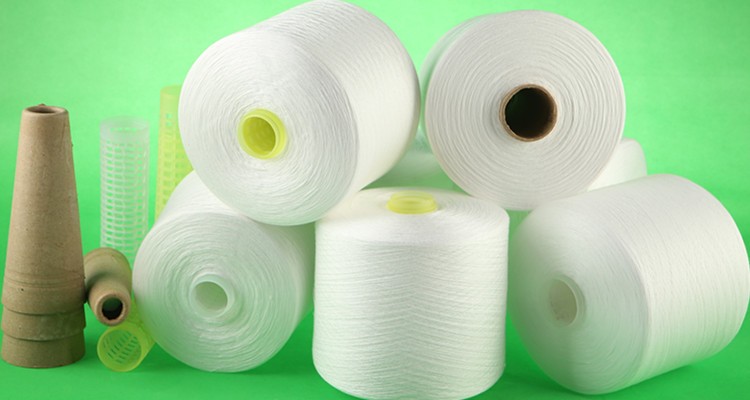 50/2 50/3 Eco Friendly Knitting Polyester Weaving Yarn Raw White Or Dyed