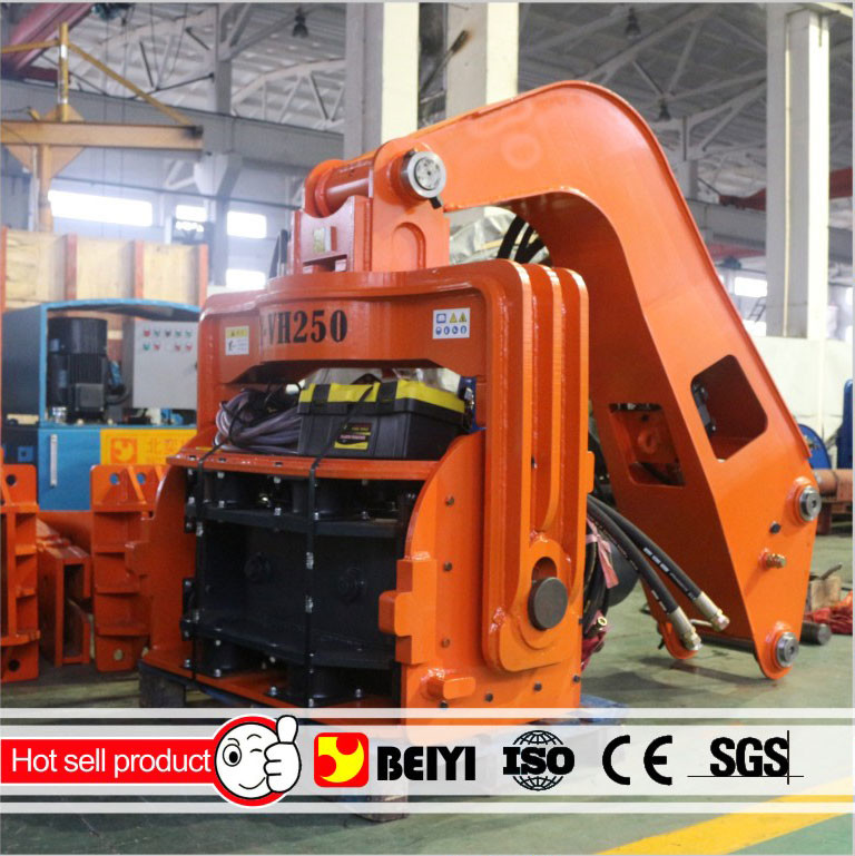 300MM diameter Prestressed concrete pipe pile high frequency vibratory pile hammer/driver machine