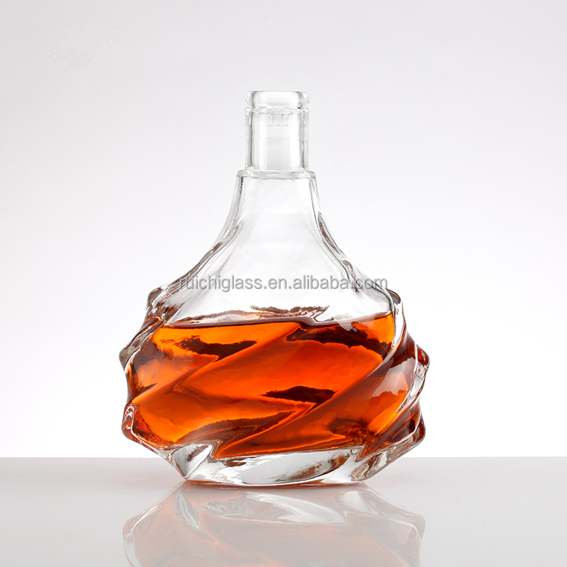 Super Flint Glass Custom 500ml 700ml Tequila Water Liquor Alcohol Vodka Whisky for Cork