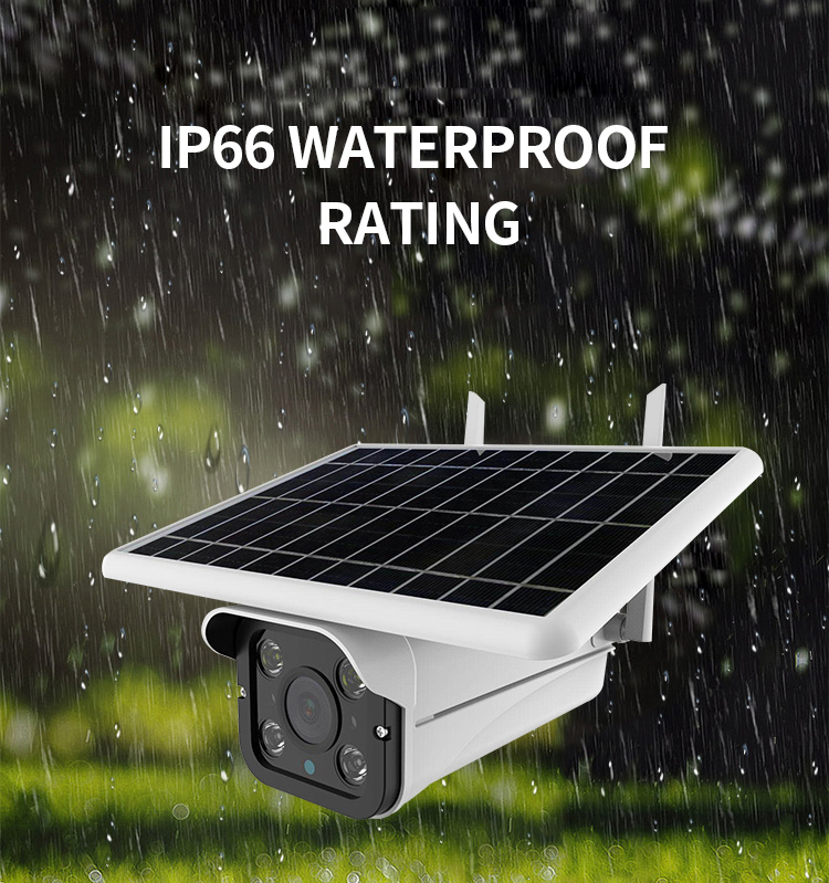 WiFi Wireless Solar Power CCTV Security IP Camera Outdoor With128 Memory Card
