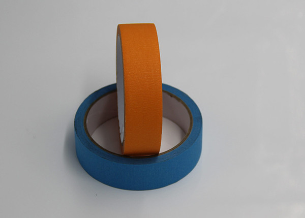 Easy Peel Colored Masking Tape , Rubber Base Colored Packing Tape Heat Resistant