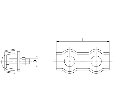 Wire Rope Fitting 304 316 Stainless Steel Simplex Single Bolt Wire Rope Clip Cable Clamp
