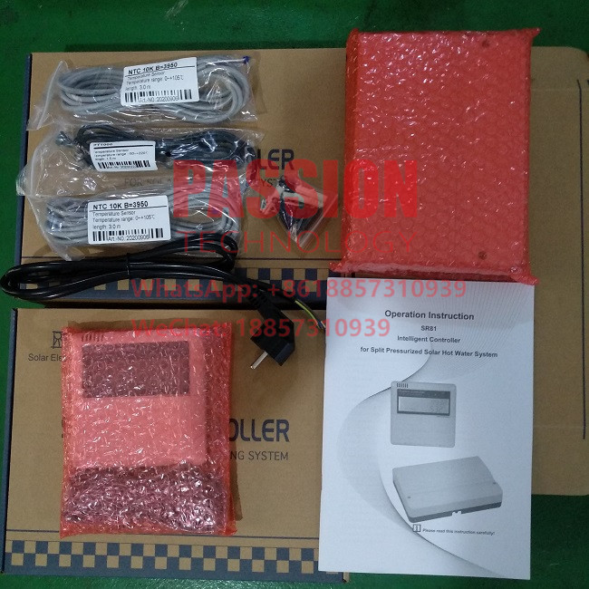 SR81 Controller Split Pressure Solar Water Heater 4KW Electrical Element