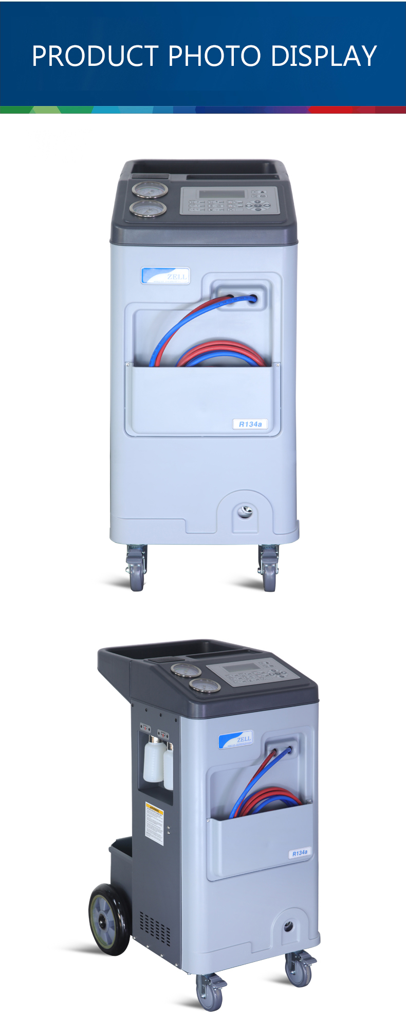 AC R134a Refrigerant Air Conditioning Recovery System Equipment 75Micron