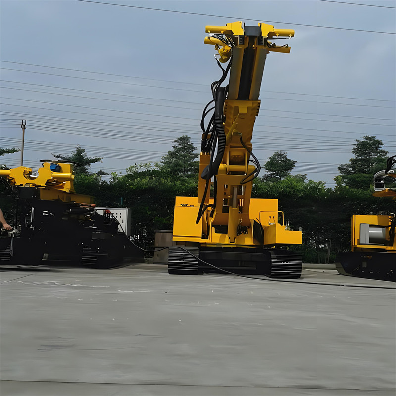 DTH Hammer Blast Hole Drill Rigs Crawler Mounted Open Air Split Type