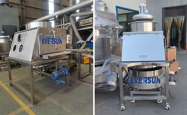 High Efficiency Big Bag Emptying Dump Station With Vibrating Screen For Grain