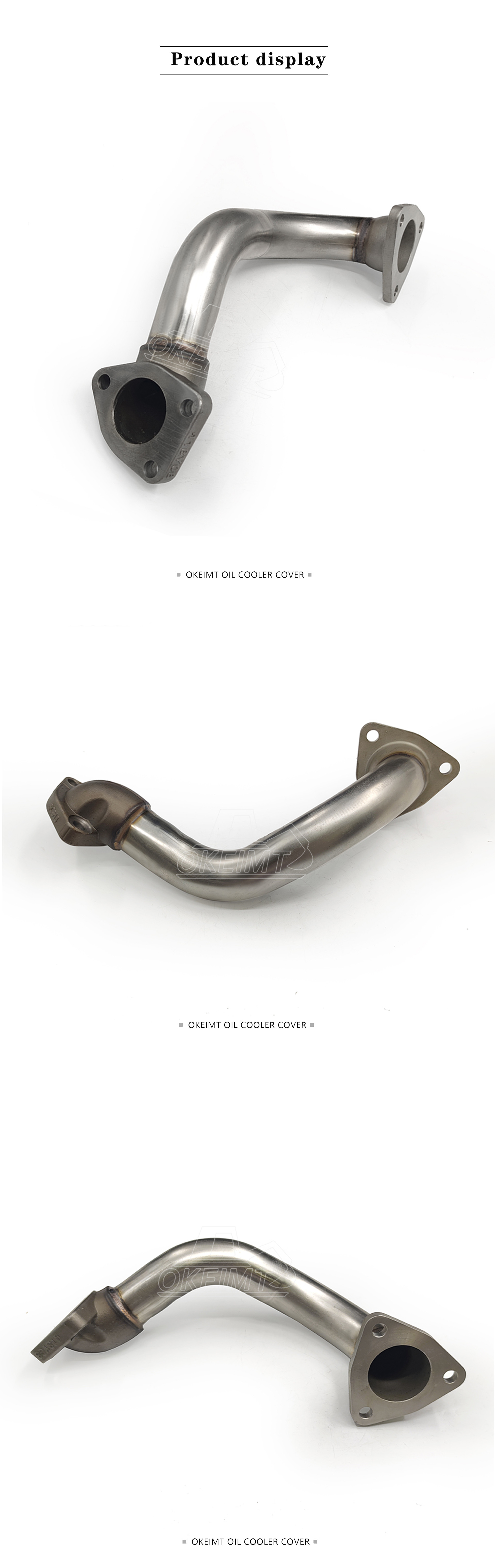 OKEIMT Excavator Engine Parts EGR Connecting Pipe J08E Brand New