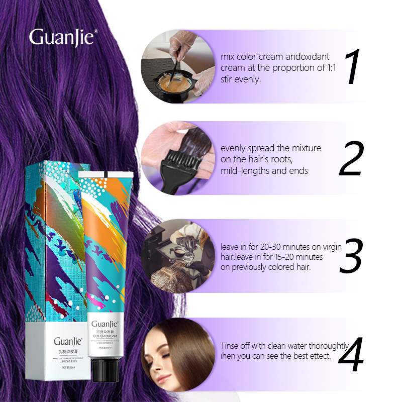 Multiple Color Hair Dye Product With Volume 100g Private Label Customization