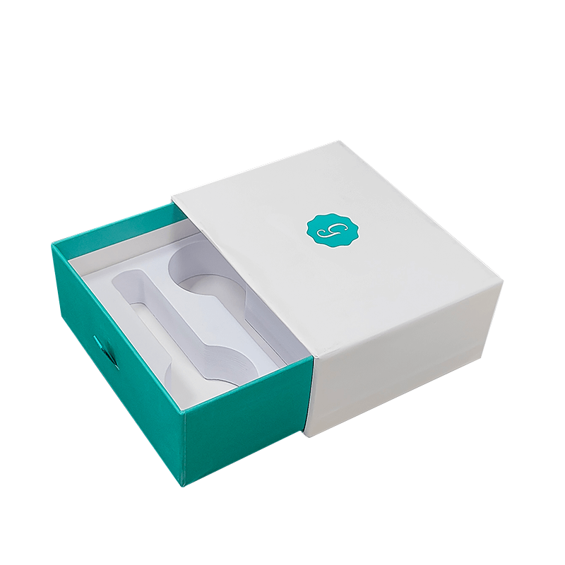 Embossing Rigid Small Jewelry Packaging Boxes Square Sliding Out Jewelry Boxes