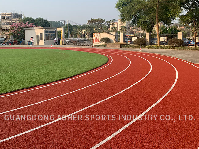 Shock Absorbing Tartan Running Track Material Indoor 13mm Thickness