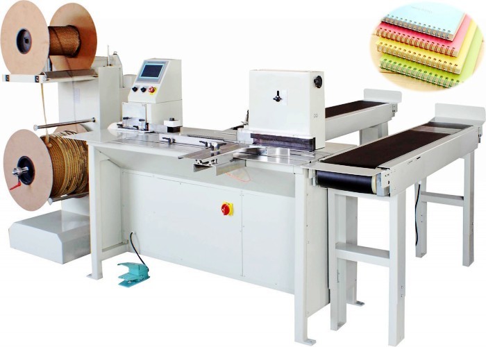 Nanbo Heavy Duty Wire Closing Machine , CE 420mm Twin Loop Wire Binding Machine