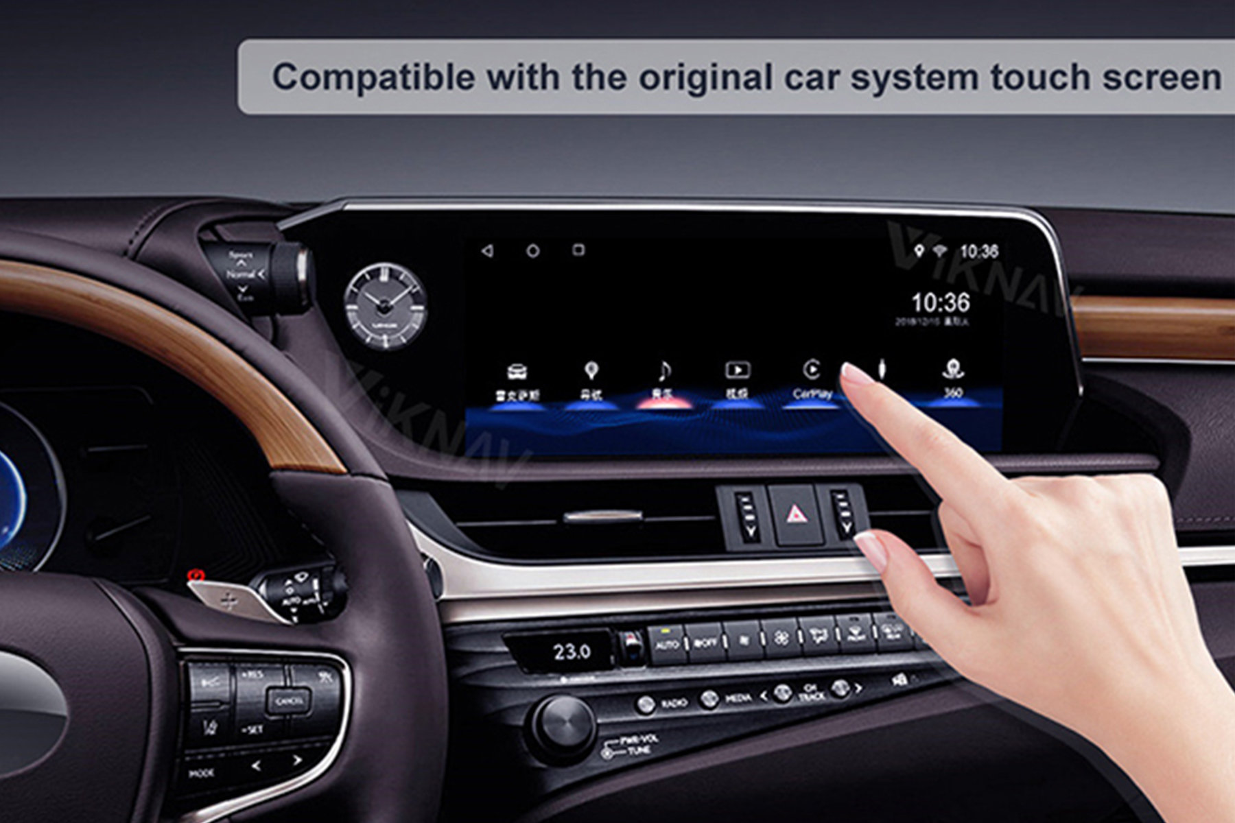 Car GPS Multimedia Player Aftermarket Radio Stereo For Lexus ES200 ES250 ES350 ES300h 2018-2020 Carplay