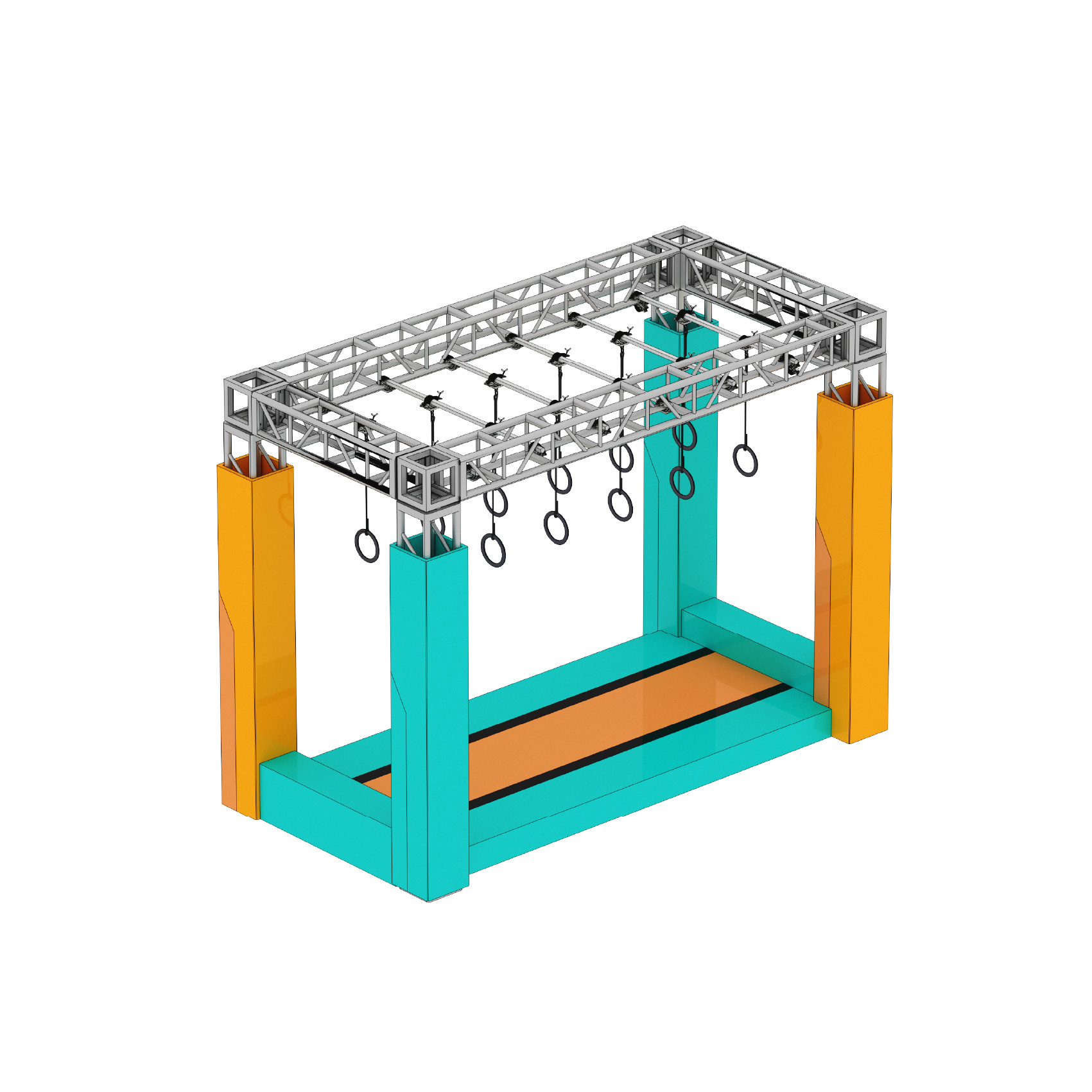 Custom Ninja Course Playground Equipment indoor playground obstacle course