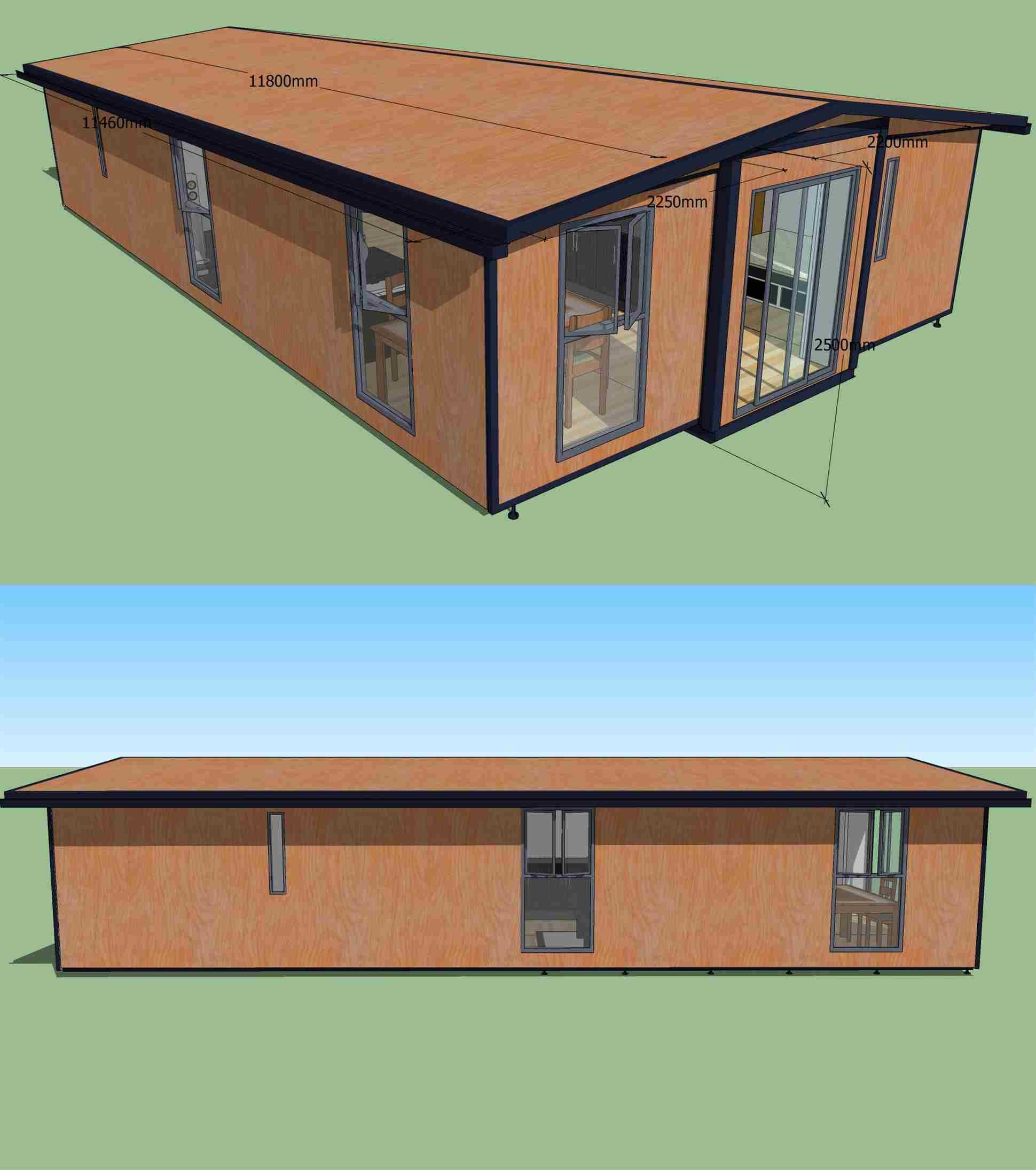 Long Life 40ft Expandable Container House With Mobile Home Prices