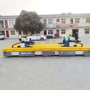 DC Motor Material Heavy Load Transfer Cart Motorized Omnidirectional Movement