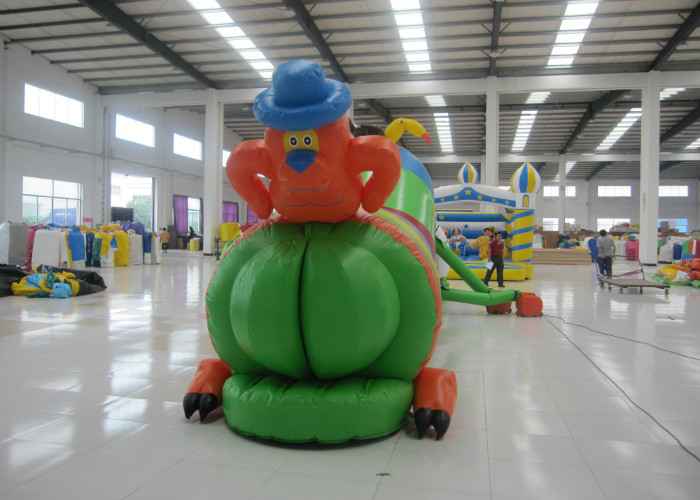 Indoor Playground Blow Up Obstacle Course , Kindergarten Baby Bouncy Castle Assault Course