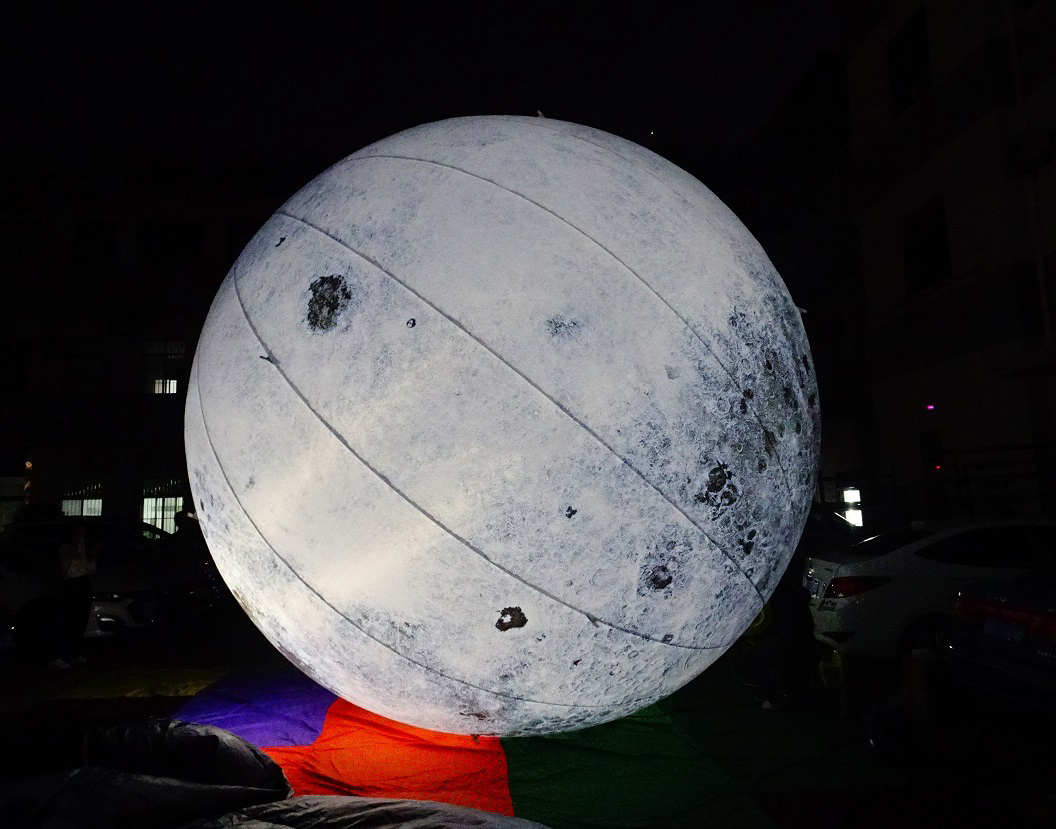 Factory Price Decoration Giant Advertising Inflatable Moon Model Large Inflatable Moon Balloon With Led Light