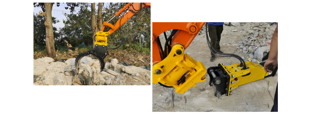 CE Certification 360Degree Tilting Excavator Attachments Hydraulic Quick Hitch Coupler