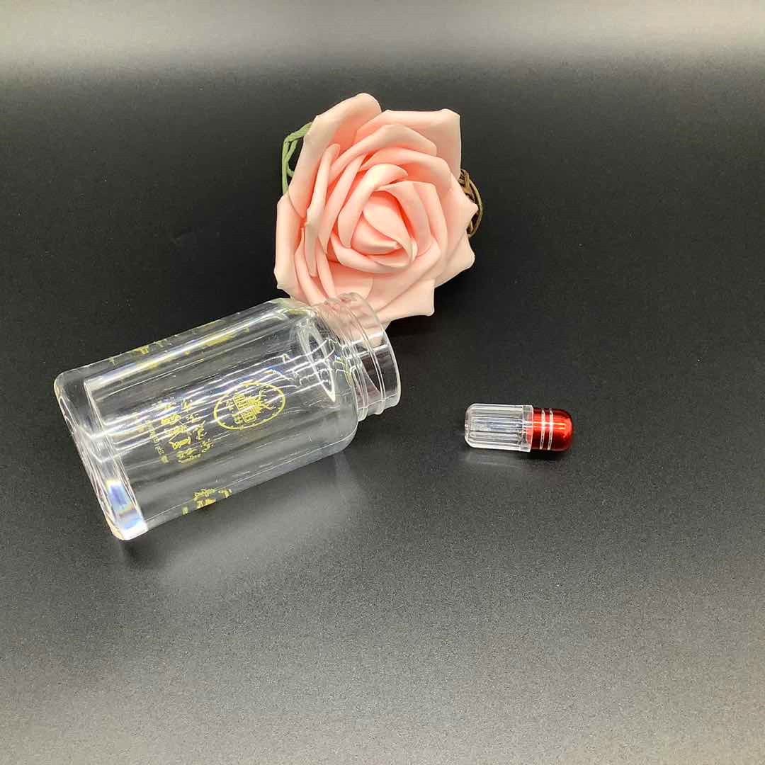 wholesale Empty plastic capsule bottle for capsules with aluminum cap