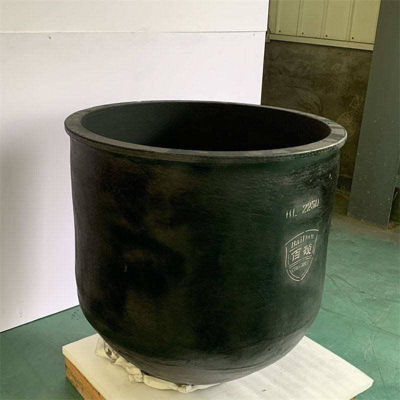 Circular Type Silicon Carbide Graphite Crucible For Metal Melting Corrosion Resistance