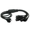 Buy cheap Australia SAA 3 Pin Male to 5x IEC 320 C13 Power Cord 1.5M from wholesalers