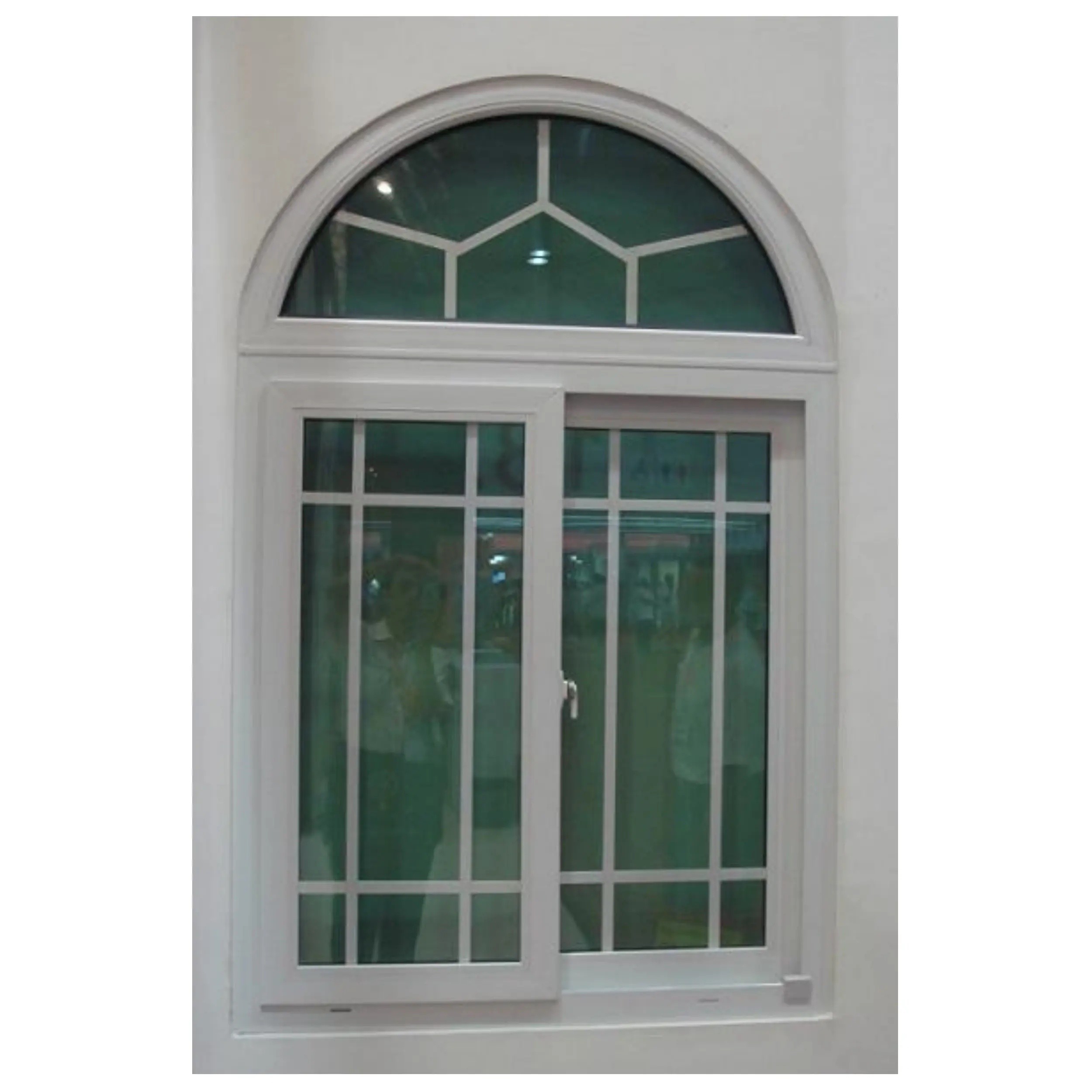 Arch Window Design PVC UPVC Sliding Windows Sliding With Grill