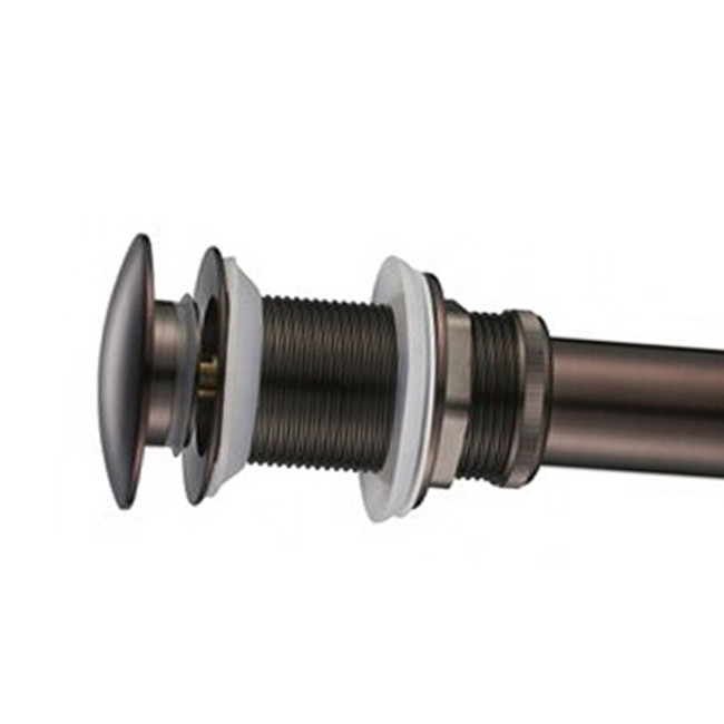 Sink Push Pop Up Drain Stopper 1 1/4" Bathroom Drain Fittings With Overflow