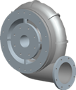 High Speed Centrifugal Single Stage Centrifugal Blowers 50kpa - 100kpa
