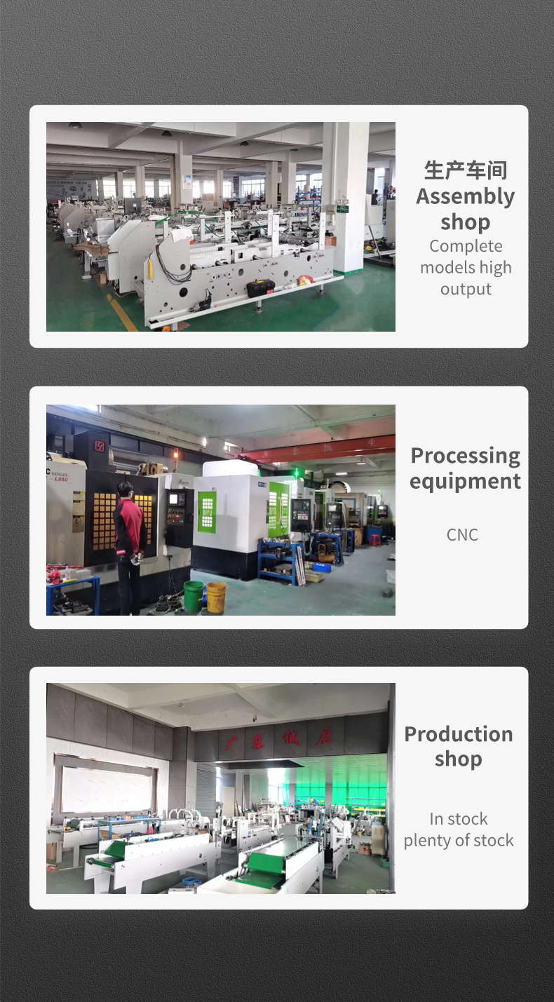 Total length 9.6m automatic lock bottom folder gluer for cardboard box folding machine