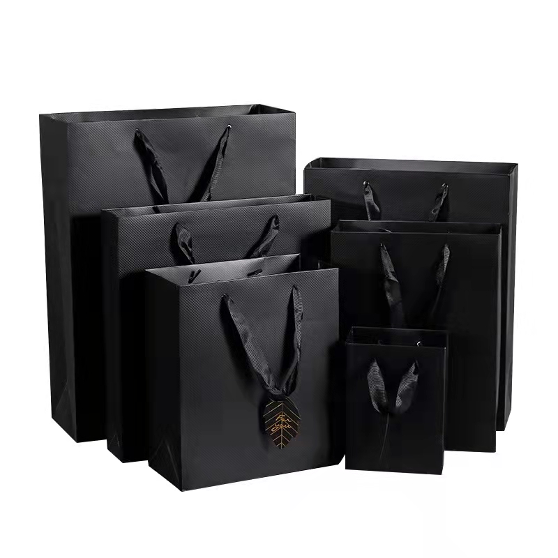 Luxury Christmas Cosmetics Jewellery Paper Bag Shopping Tote Bag Art Paper
