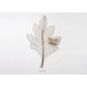 Buy cheap Luxury Glod Leaves Wrought Iron Metal Wall Art Decor from wholesalers