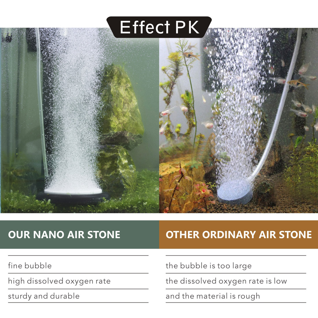 Disk 4 Inch Nano Oxygen Stone For Fish Tank