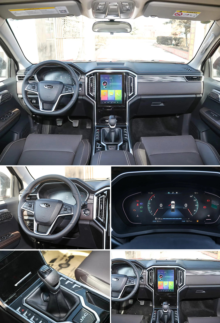 JAC T9 The 4WD Gasoline Pickup Truck with 6 Airbags and 300-400Nm Maximum Torque in 2024