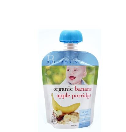 Biodegradable Aluminum Foil Custom Size Printed Plastic Stand Up Spout Pouch For Juice/Beverage