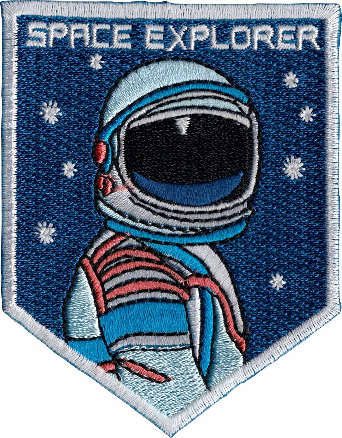 School Custom Embroidered Sew On Badges For Kids , Iron On Fabric Badges