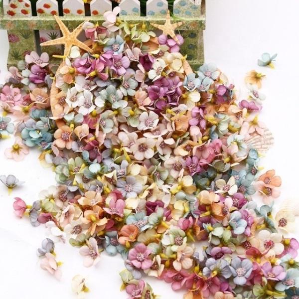Graduation Cap Decor Mini Daisy Flowers Fashionable Silk Rose Flower Heads for