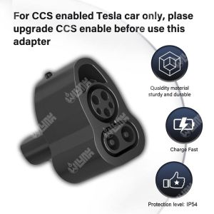 OLINK NACS Charger DC Fast Charger with CCS Combo 1 Adapter New Condition Plug