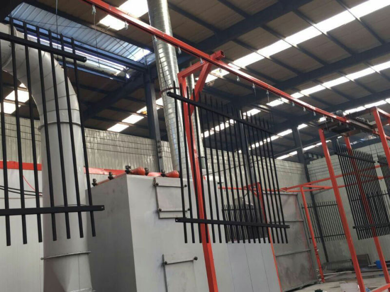 Australia Standard Black Powder Coated Spear Top Garrison Fencing
