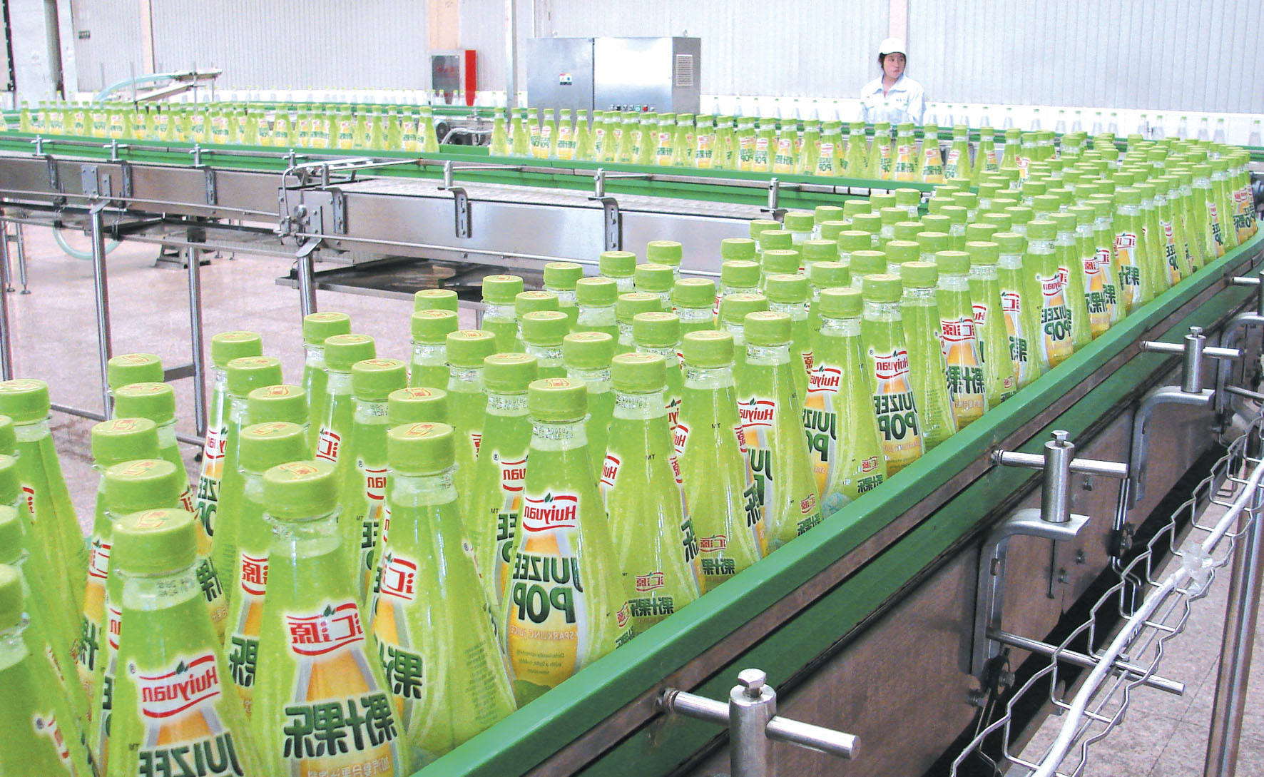 SS304 Industrial Conveyor Systems For Water Bottle Filling Machine