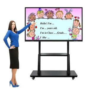 55 Inch Multi Touch Interactive Whiteboard , Intelligent Interactive Flat Panel