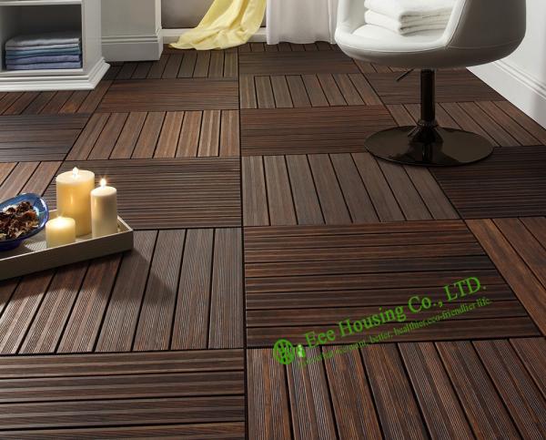 Indoor-Outdoor Bamboo Tile Manufactuer In China, Water Resistant Bamboo Deck