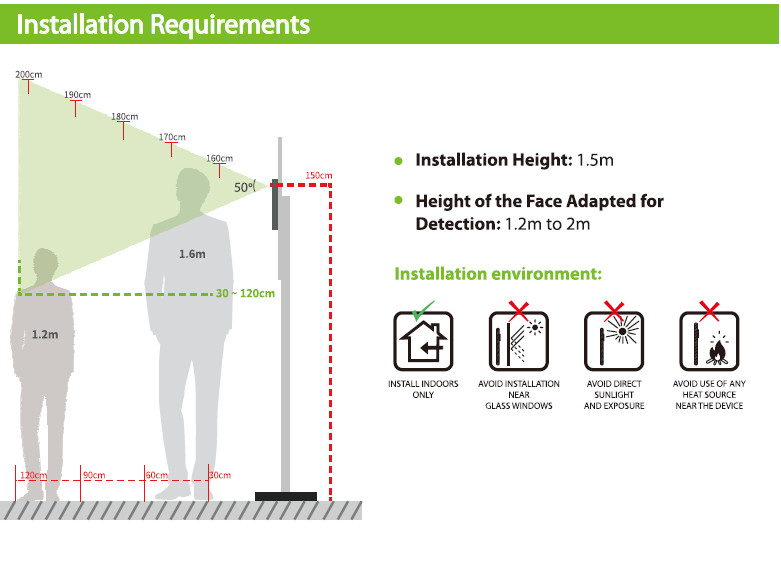 7 Inch IP65 Masked Facial Recognition Time Attendance System RS232